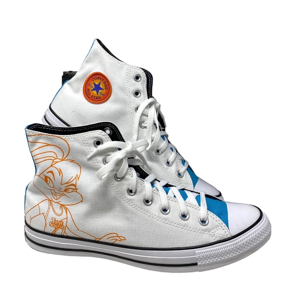 Converse Chuck Taylor High Top Canvas White Men Sneakers Custom 172514C-WHT/BLU - Picture 1 of 9
